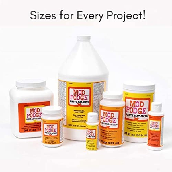 Mod Podge Waterbase Sealer, Glue and Finish (8-Ounce), CS11201 Gloss Finish - Image 9