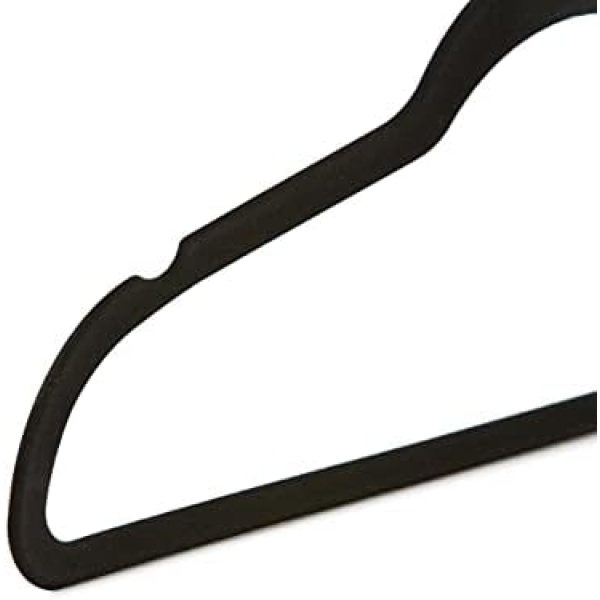 Amazon Basics Velvet Suit Hangers - 30-Pack, Black - Image 4