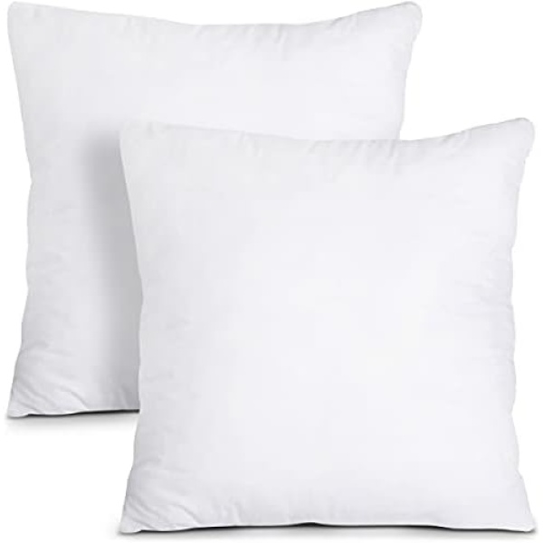 Utopia Bedding Throw Pillows Insert (Pack of 2, White) - 20 x 20 Inches