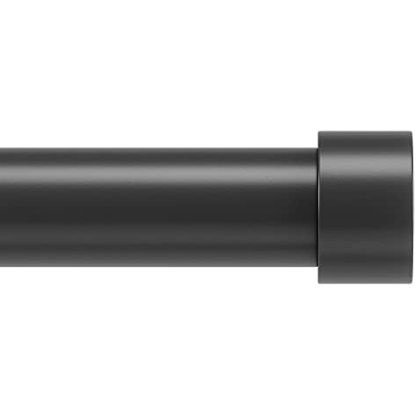 Umbra Cappa 1-Inch Curtain Rod, Includes 2 Matching Finials, Brackets