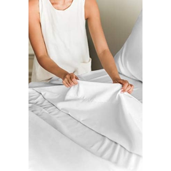 Queen Size Sheet Set - 4 Piece Set - Hotel Luxury Bed Sheets - Extra Soft - Deep - Image 4