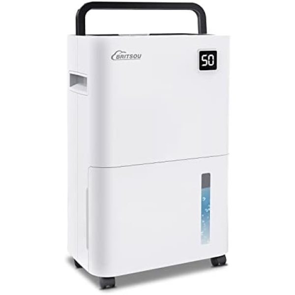 Dehumidifier 3500 Sq. Ft 50 Pint BRITSOU Dehumidifiers for Home Basements