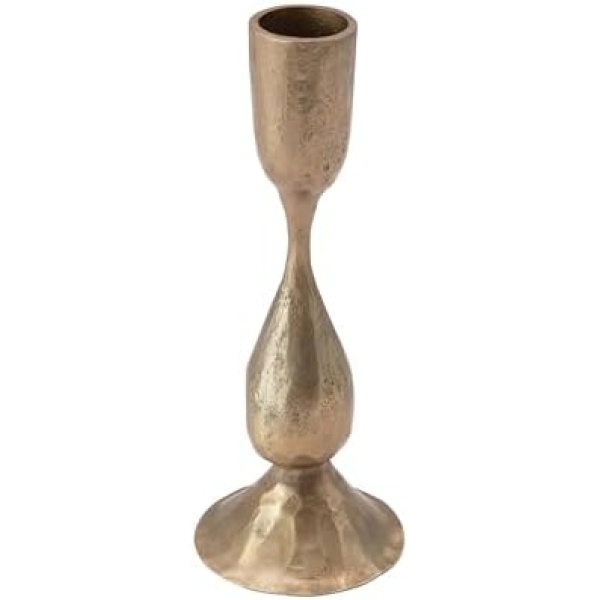 Creative Co-Op Hand-Forged Metal Taper, Antique Brass Finish Candle Holder