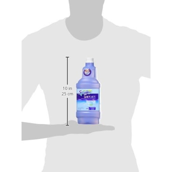 Swiffer WetJet All Purpose Floor Cleaner Solution, Liquid Refill Bottle, Open - Image 10