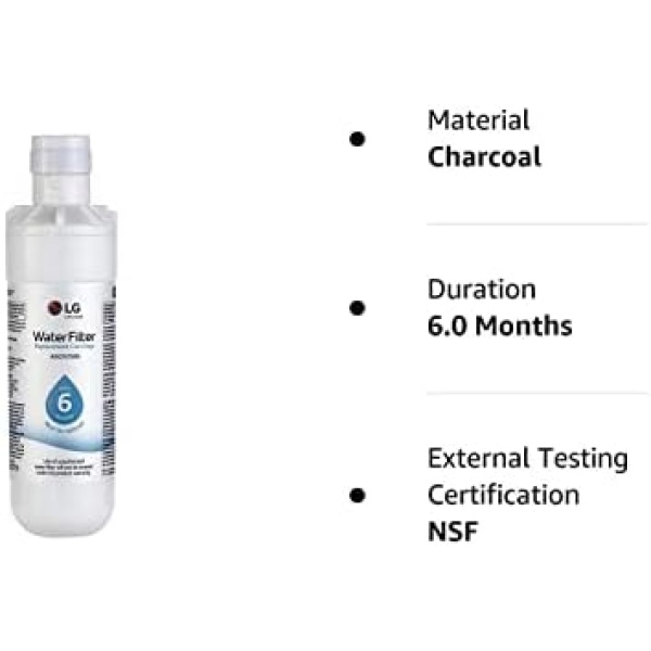 LG LT1000P Genuine Replacement Refrigerator Water Filter, 1-Pack - Image 5