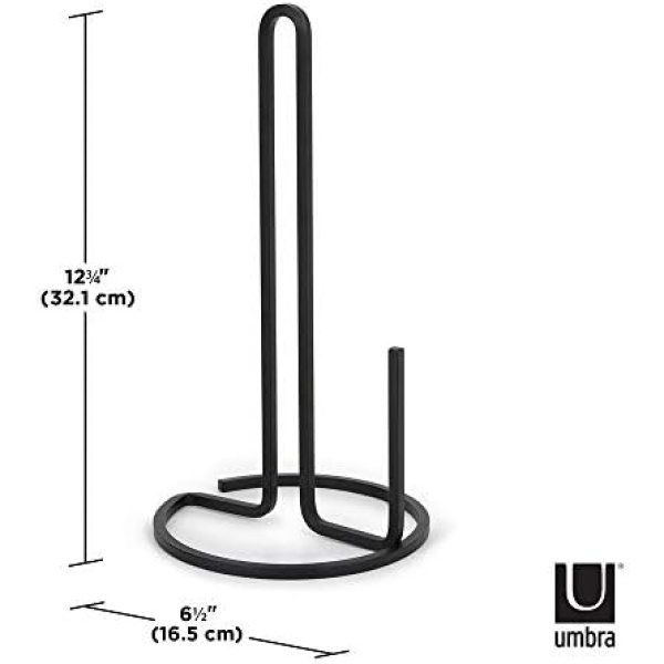 Umbra Squire Paper Towel Holder Stand, Metal Dispenser for Kitchen or Bathroom - Image 2