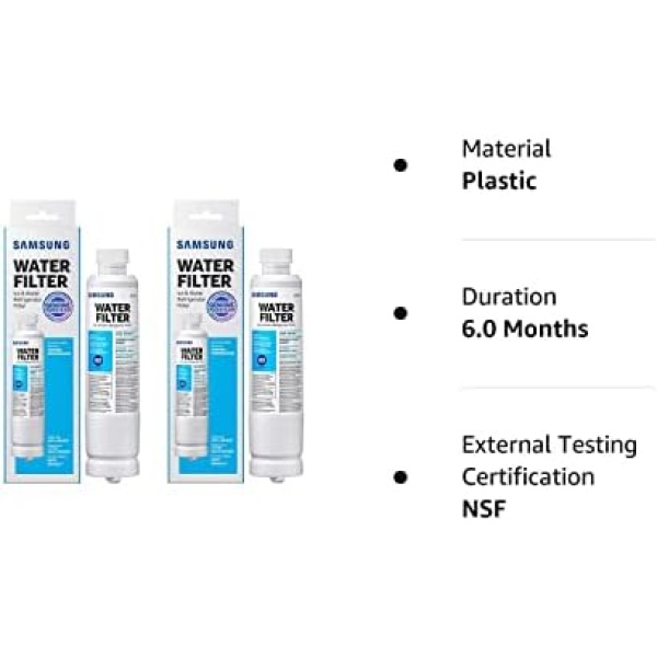 2 Pack Samsung DA29-00020B HAF-CIN/EXP Refrigerator Water Filter (2 Items) - Image 7