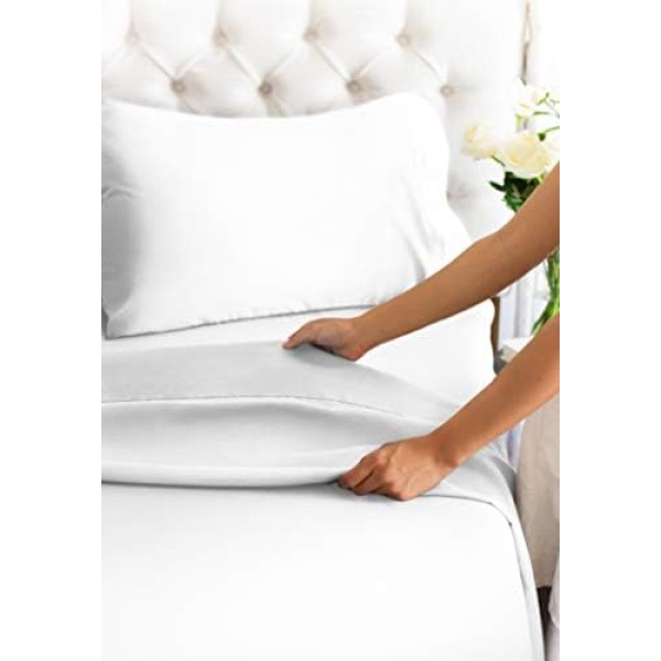 Queen Size Sheet Set - 4 Piece Set - Hotel Luxury Bed Sheets - Extra Soft - Deep - Image 5