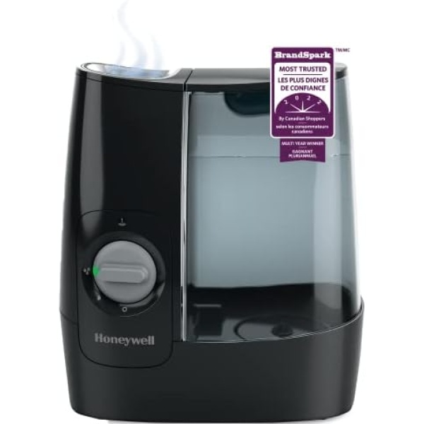 Honeywell HWM845BC Soothing Comfort Warm Mist Humidifier, Black