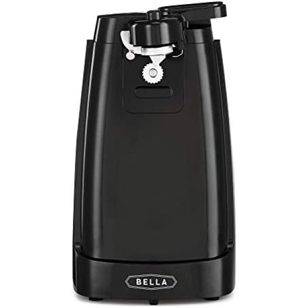 BELLA Electric Can Opener and Knife Sharpener, Multifunctional Jar and Bottle