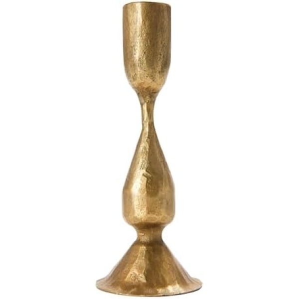 Creative Co-Op Hand-Forged Metal Taper, Antique Brass Finish Candle Holder - Image 8