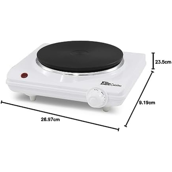 Elite Gourmet Countertop Coiled, Electric Hot Burner, Temperature Controls - Image 8