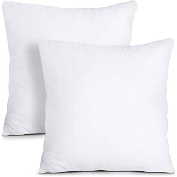 Utopia Bedding Throw Pillows (Pack of 2, White) - 18 x 18 Inches Bed and Couch