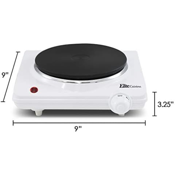 Elite Gourmet Countertop Coiled, Electric Hot Burner, Temperature Controls - Image 7