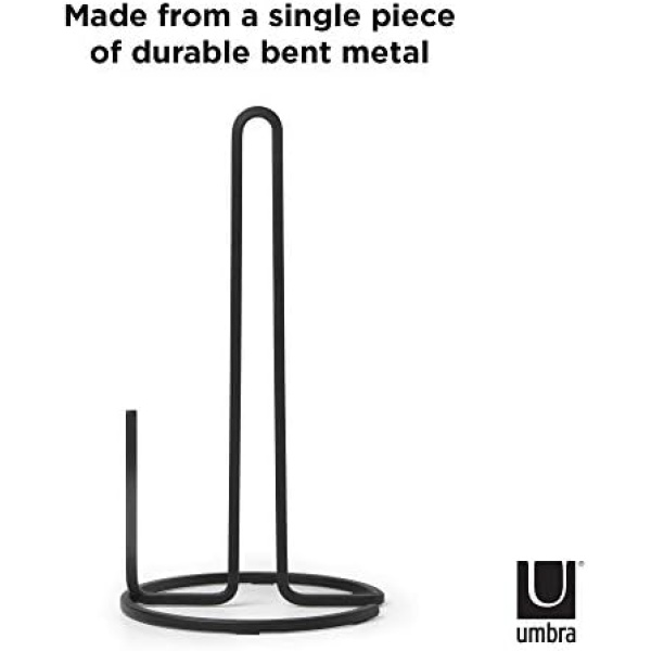 Umbra Squire Paper Towel Holder Stand, Metal Dispenser for Kitchen or Bathroom - Image 3