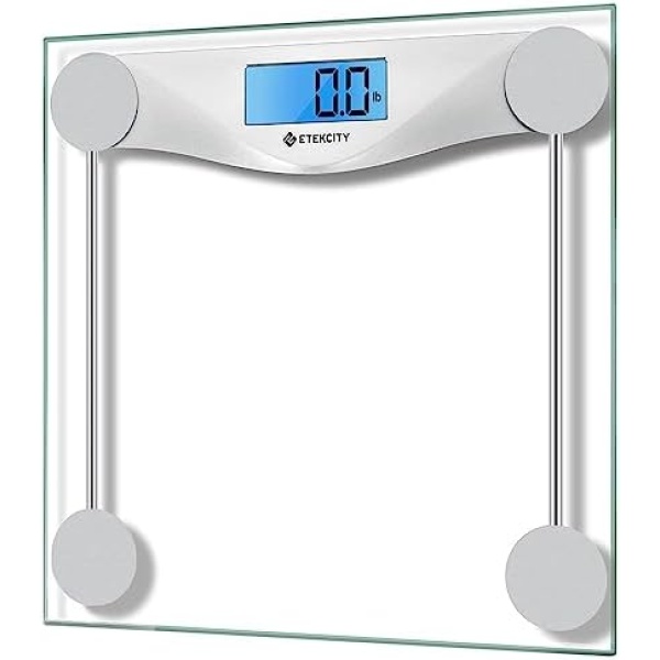 Etekcity Digital Body Weight Bathroom Scale, Large Blue LCD Backlight Display