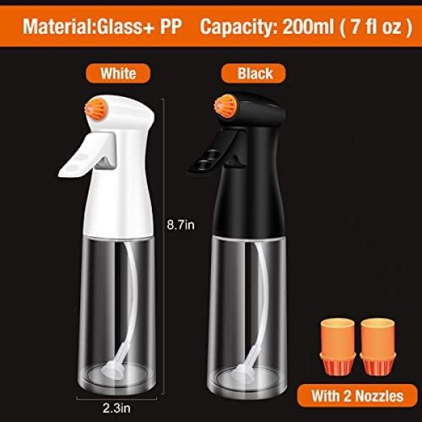 AHOUGER Oil Sprayer for Cooking 210ml Oil Spray Bottle Oil Dispenser - Image 8