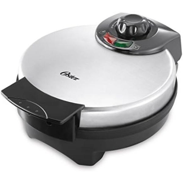 Oster Belgian Waffle Maker, 8", Stainless Steel - Image 2