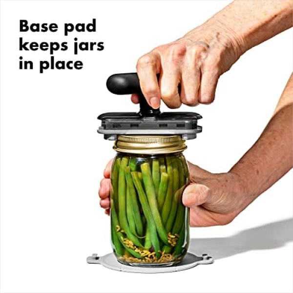 OXO Good Grips Twisting Jar Opener with Basepad, Black - Image 3