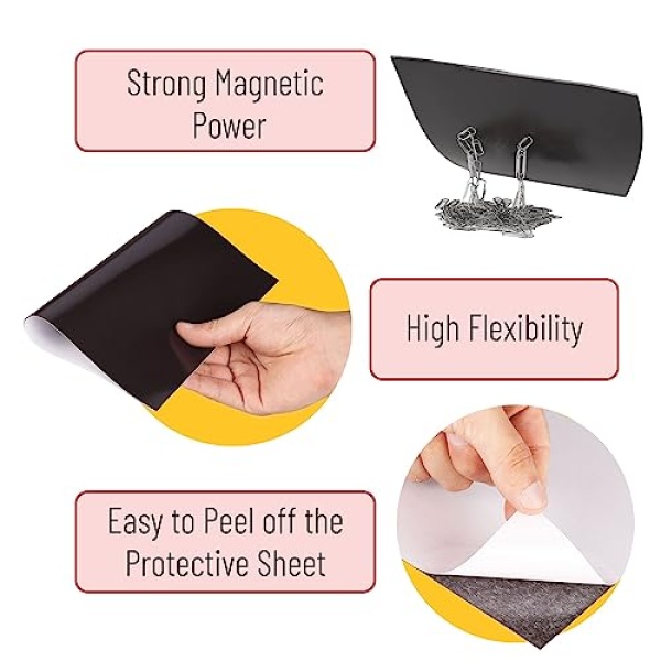 Mr. Pen- Adhesive Magnetic Sheets, 4" x 6", 10 Pack, Magnetic Sheets - Image 3