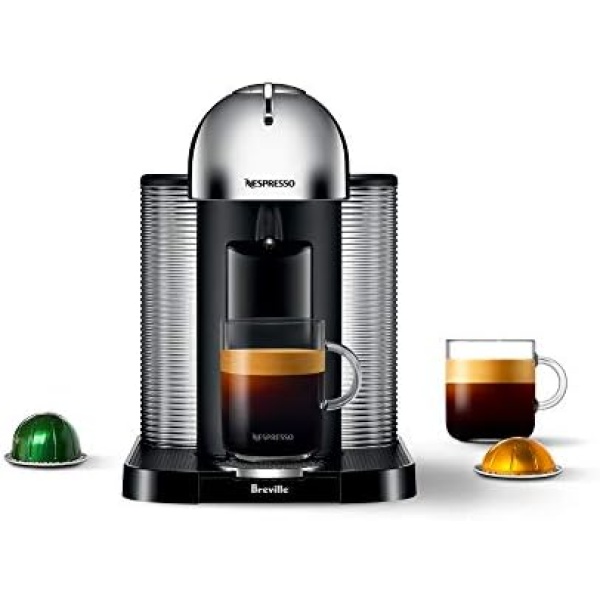 Nespresso Vertuo Coffee and Espresso Machine by Breville - Chrome