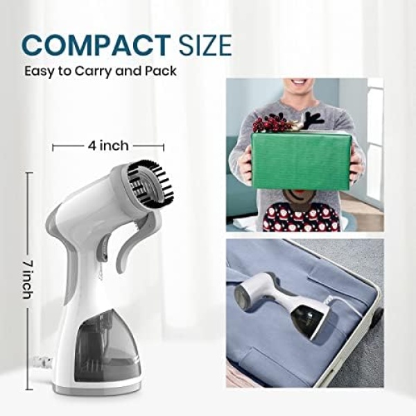 Steamer for Clothes, Kolohoso 1500W Fast Heat Up Handheld Garment Steamer - Image 6