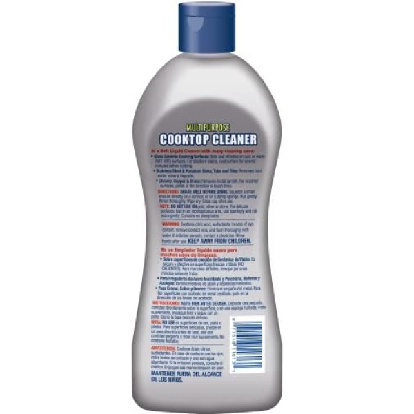Bar Keepers Friend 11613 Multipurpose Cooktop Soft Liquid Cleaner, silver, 368 g - Image 2