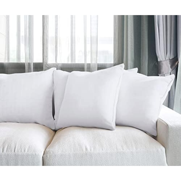 Utopia Bedding Throw Pillow Insert (Set of 4, White), 18 x 18 Inches Pillow - Image 5