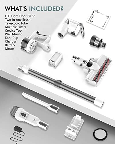 Fykee Cordless Vacuum Cleaner, 80,000 PRM Cordless Vacuum with Brushless Motor - Image 7