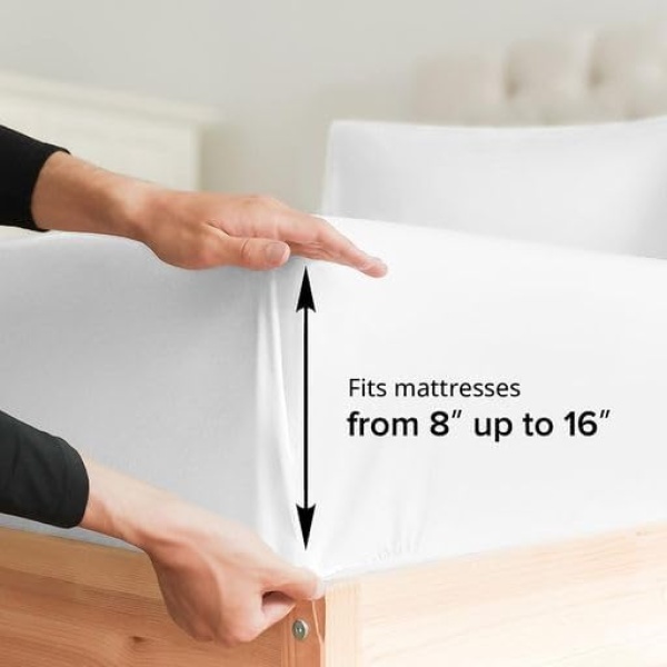 Queen Size Sheet Set - 4 Piece Set - Hotel Luxury Bed Sheets - Extra Soft - Deep - Image 3
