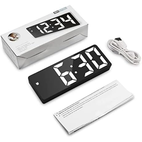AMIR Digital Alarm Clock, LED Clock for Bedroom, Electronic Desktop Clock - Image 6