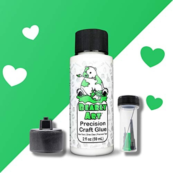 Bearly Art Precision Craft Glue - The Mini - 2fl oz with Tip Kit - Dries Clear - Image 6