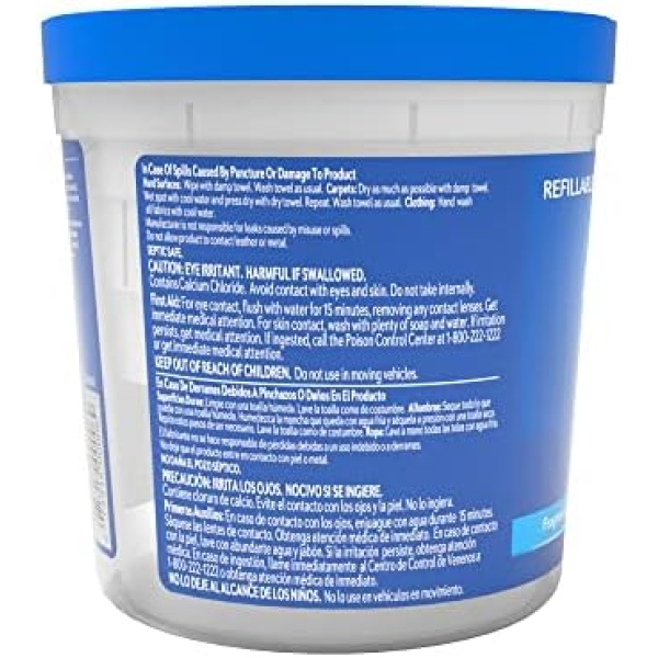 DampRid Fragrance Free Refillable Moisture Absorber - 10.5oz Cup Traps Moisture - Image 2