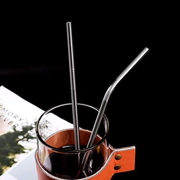 VEHHE Metal Straws Stainless Steel Straws Drinking Straws Reusable - 10.5 inches - Image 7