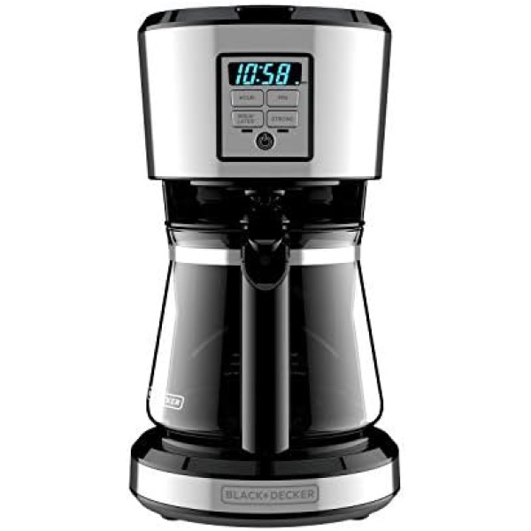 BLACK + DECKER 12 Cup Programmable Coffee Maker in Stainless Steel - Image 2