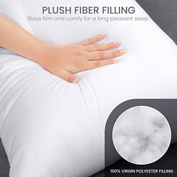 Utopia Bedding Full Body Pillow for Adults, Long Pillow for Sleeping, 20 x 54 - Image 2