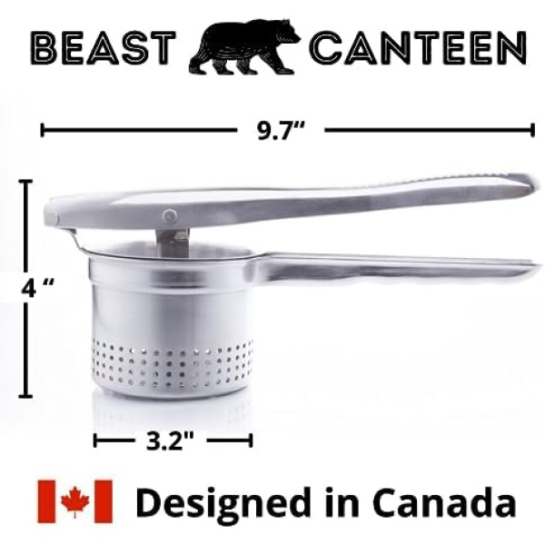 Beast Canteen Potato Ricer - Ricer for Mashed Potatoes, Made of 18/8 Stainless - Image 2