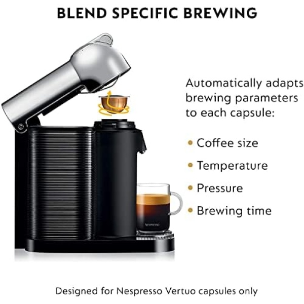 Nespresso Vertuo Coffee and Espresso Machine by Breville - Chrome - Image 5