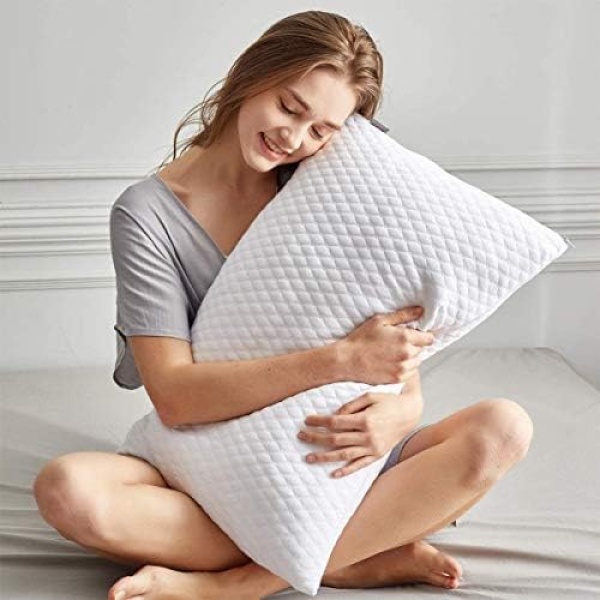 NTCOCO 2 Pillows, Shredded Memory Foam Bed Pillows for Sleeping, with Washable - Image 3