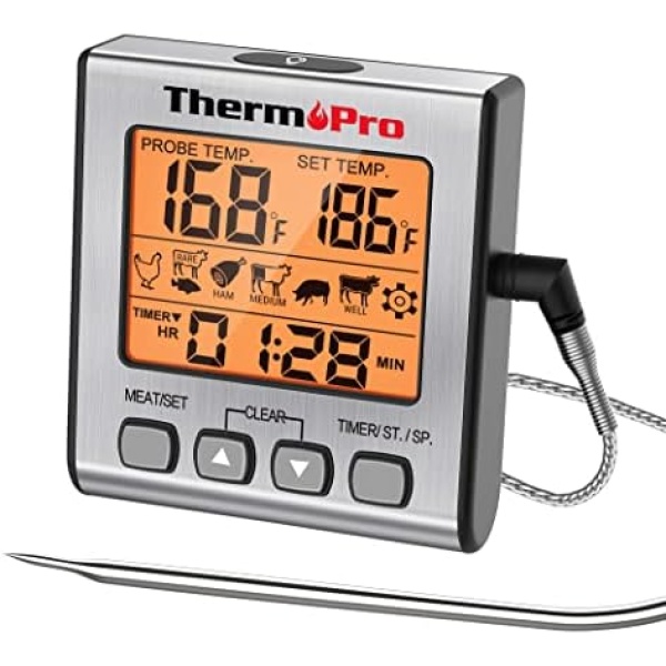 ThermoPro TP16S Digital Meat Thermometer for Cooking and Grilling, BBQ Food