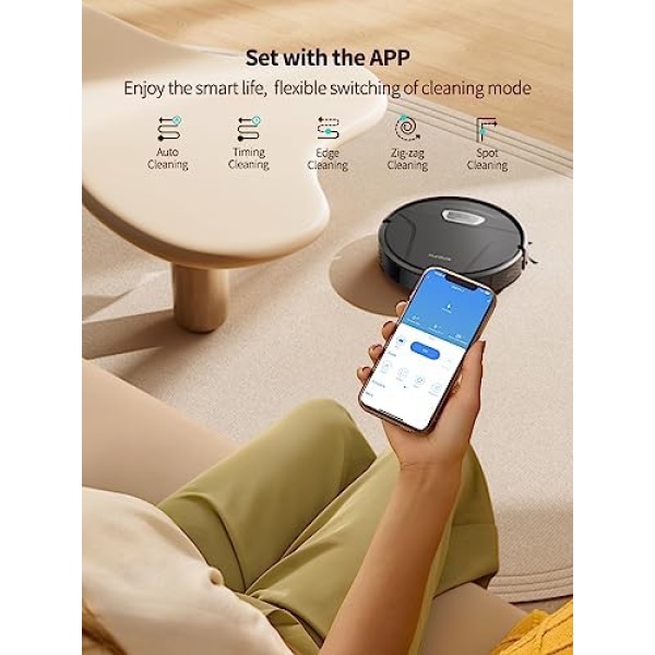 Robot Vacuum and Mop,4500pa,Auto Robotic Vacuum Cleaner, Self-Charging - Image 6