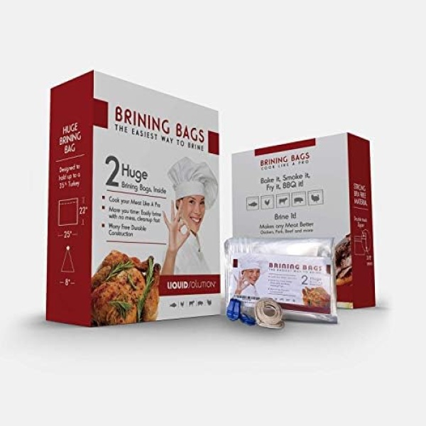 Turkey Brining Bags Set of 2 - Extra Large Holds up to 38lb - 25.5 x 21.5 inches - Image 3