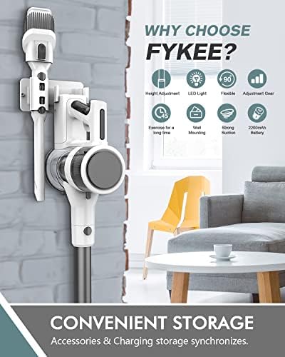 Fykee Cordless Vacuum Cleaner, 80,000 PRM Cordless Vacuum with Brushless Motor - Image 4