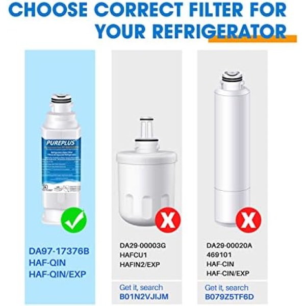 PUREPLUS DA97-17376B Water Filter Replacement for Samsung HAF-Qin, HAF-Qin/EXP - Image 2
