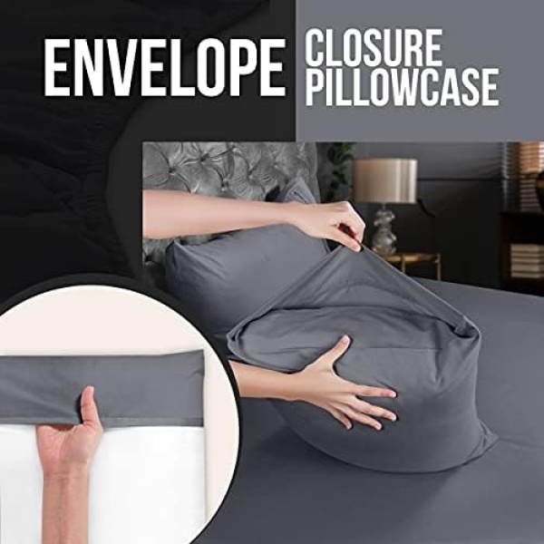 Utopia Bedding Bed Sheet Set - 4 Piece Queen Bedding - Soft Brushed Microfiber - Image 5