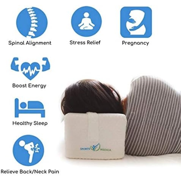 Doctor Developed Knee Pillow for Side Sleepers - Handbook Included - Leg Pillow - Image 3