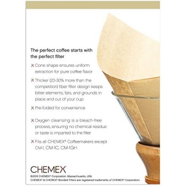 Chemex Bonded Filter - Natural Square - 100 ct - Exclusive Packaging - Image 5