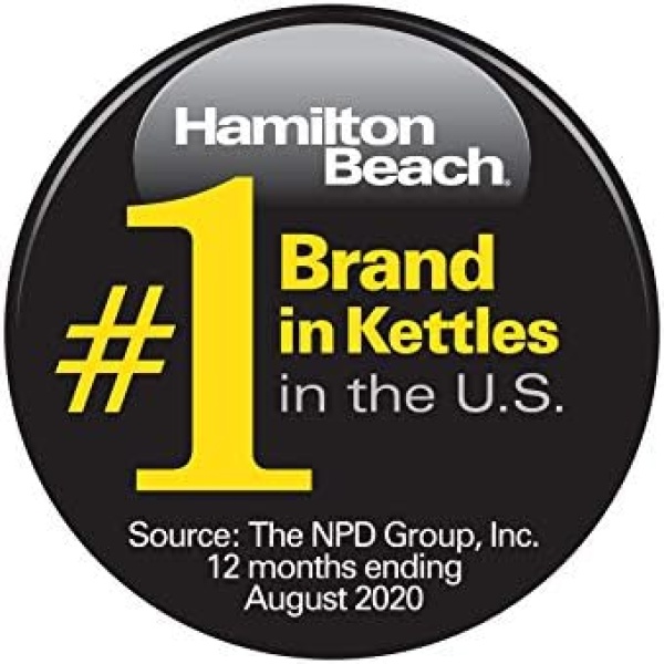 Hamilton Beach Glass Electric Tea Kettle, Water Boiler & Heater, 1 L, Cordless - Image 7