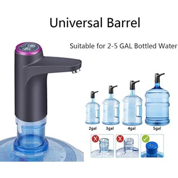 Cozy Blue Water Dispenser, Portable Water Bottle Pump for Universal - Image 3