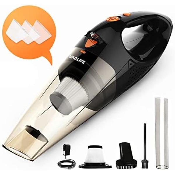 VacLife Handheld Vacuum, Car Vacuum Cleaner Cordless Rechargeable, Mini Portable